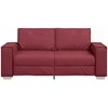 Dvivietė sofa Vyno raudona 180 cm Dirbtinė oda