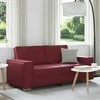 Dvivietė sofa Vyno raudona 180 cm Dirbtinė oda