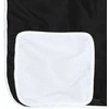 Dviaukštė lova su užuolaidomis, balta/juoda, 80x200cm, pušis