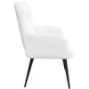 Dviejų vietų sofa Baltas 115 x 61 x 87 cm audinys