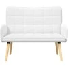 Dviejų vietų sofa Baltas 115 x 61 x 87 cm audinys