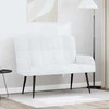 Dviejų vietų sofa Baltas 115 x 61 x 87 cm audinys