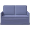Dviejų vietų sofa Džinsinės mėlynos 130 x 81 x 82 cm Audinys