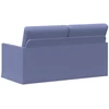 Dviejų vietų sofa Džinsinės mėlynos 150 x 81 x 82 cm Audinys