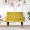 Dviejų vietų sofa Geltona 115 x 61 x 87 cm Aksomas