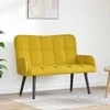 Dviejų vietų sofa Geltona 115 x 61 x 87 cm Aksomas
