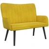 Dviejų vietų sofa Geltona 115 x 61 x 87 cm Aksomas