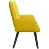 Dvitaškė sofa Geltona 115 x 61 x 87 cm Aksomas
