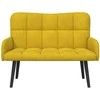 Dviejų vietų sofa Geltona 115 x 61 x 87 cm Aksomas