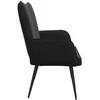 Dviejų vietų sofa Juodas 115 x 61 x 87 cm Aksomas
