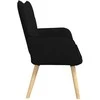 Dviejų vietų sofa Juodas 115 x 61 x 87 cm audinys