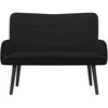 Dviejų vietų sofa Juodas 115 x 61 x 87 cm Aksomas