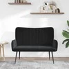 Dviejų vietų sofa Juodas 115 x 61 x 87 cm Aksomas