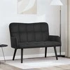 Dviejų vietų sofa Juodas 115 x 61 x 87 cm Aksomas