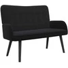 Dviejų vietų sofa Juodas 115 x 61 x 87 cm Aksomas
