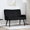 Dviejų vietų sofa Juodas 115 x 61 x 87 cm Aksomas