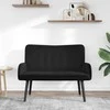 Dvitaškė sofa Juoda 115 x 61 x 87 cm Aksomas