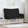 Dviejų vietų sofa Juodas 115 x 61 x 87 cm audinys