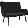 Dvitaškė sofa Juoda 115 x 61 x 87 cm Aksomas
