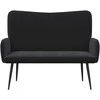 Dviejų vietų sofa Juodas 115 x 61 x 87 cm Aksomas