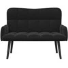 Dviejų vietų sofa Juodas 115 x 61 x 87 cm Aksomas