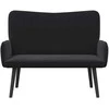 Dviejų vietų sofa Juodas 115 x 61 x 87 cm Aksomas