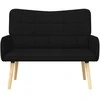 Dviejų vietų sofa Juodas 115 x 61 x 87 cm audinys