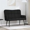 Dviejų vietų sofa Juodas 115 x 61 x 87 cm audinys