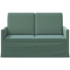 Dviejų vietų sofa Jūrinė žalia 130 x 81 x 82 cm Aksomas