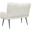Dvitaškė sofa Kreminė 115 x 61 x 87 cm Aksomas