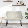 Dviejų vietų sofa Kreminė 115 x 61 x 87 cm Aksomas