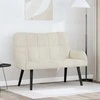 Dviejų vietų sofa Kreminė 115 x 61 x 87 cm Aksomas