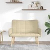 Dviejų vietų sofa Kreminė 115 x 61 x 87 cm audinys
