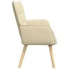 Dviejų vietų sofa Kreminė 115 x 61 x 87 cm audinys