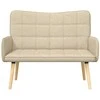 Dviejų vietų sofa Kreminė 115 x 61 x 87 cm audinys