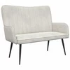 Dviejų vietų sofa Kreminė 115 x 61 x 87 cm Aksomas
