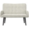 Dviejų vietų sofa Kreminė 115 x 61 x 87 cm Aksomas