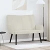 Dviejų vietų sofa Kreminė 115 x 61 x 87 cm Aksomas