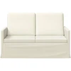 Dviejų vietų sofa Kreminė 130 x 81 x 82 cm Kordūrinis audinys
