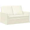 Dviejų vietų sofa Kreminė 130 x 81 x 82 cm Kordūrinis audinys