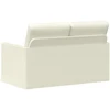 Dviejų vietų sofa Kreminė 130 x 81 x 82 cm Kordūrinis audinys