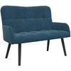 Dviejų vietų sofa Mėlyna 115 x 61 x 87 cm Aksomas
