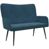 Dviejų vietų sofa Mėlyna 115 x 61 x 87 cm Aksomas
