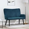 Dviejų vietų sofa Mėlyna 115 x 61 x 87 cm Aksomas