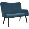 Dviejų vietų sofa Mėlyna 115 x 61 x 87 cm Aksomas