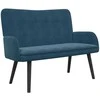 Dviejų vietų sofa Mėlyna 115 x 61 x 87 cm Aksomas
