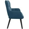 Dviejų vietų sofa Mėlyna 115 x 61 x 87 cm Aksomas