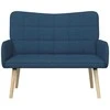 Dvitaškė sofa Mėlyna 115 x 61 x 87 cm Audinys