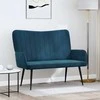 Dviejų vietų sofa Mėlyna 115 x 61 x 87 cm Aksomas
