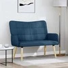 Dvitaškė sofa Mėlyna 115 x 61 x 87 cm Audinys
